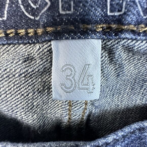 Levis Silvertab Shorts Mens 34 Blue 12" Grunge Denim Jean Shorts Jorts Y2K - Picture 10 of 13